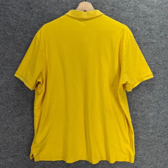 Ralph Lauren Polo Shirt Men XL Yellow Button Up Collared Short Sleeve Classic - Picture 2 of 7
